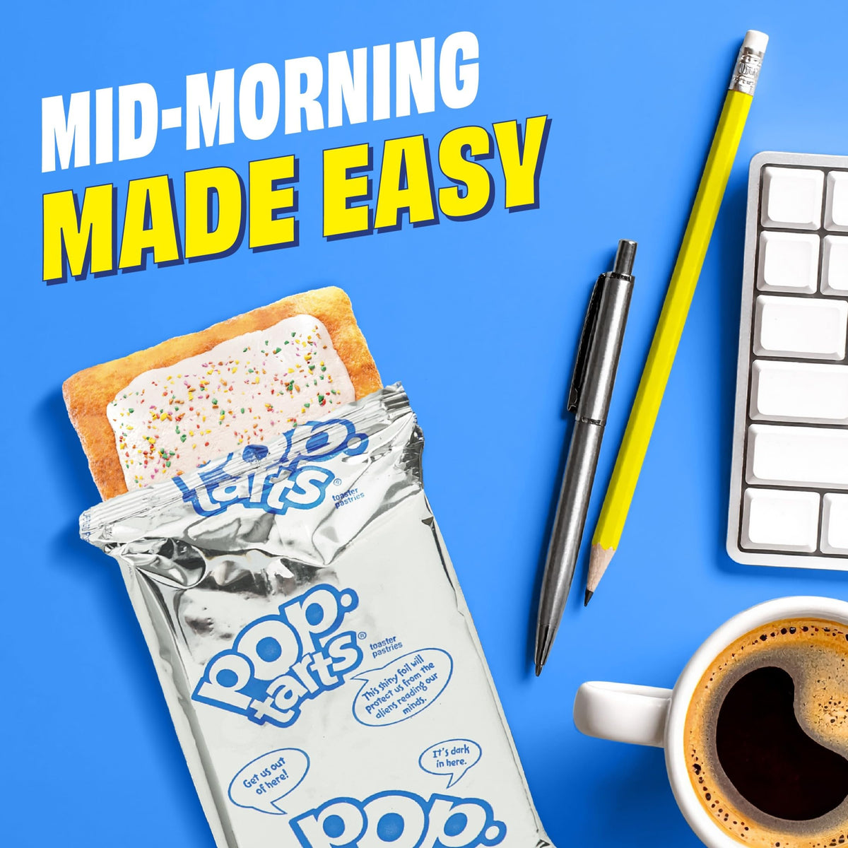 Pop-Tarts Protein Slammin' Strawberry ideal for office pantry snacks.