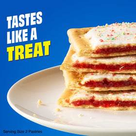 Pop-Tarts Protein Slammin' Strawberry toasty pastry, warm and crispy for quick mornings.