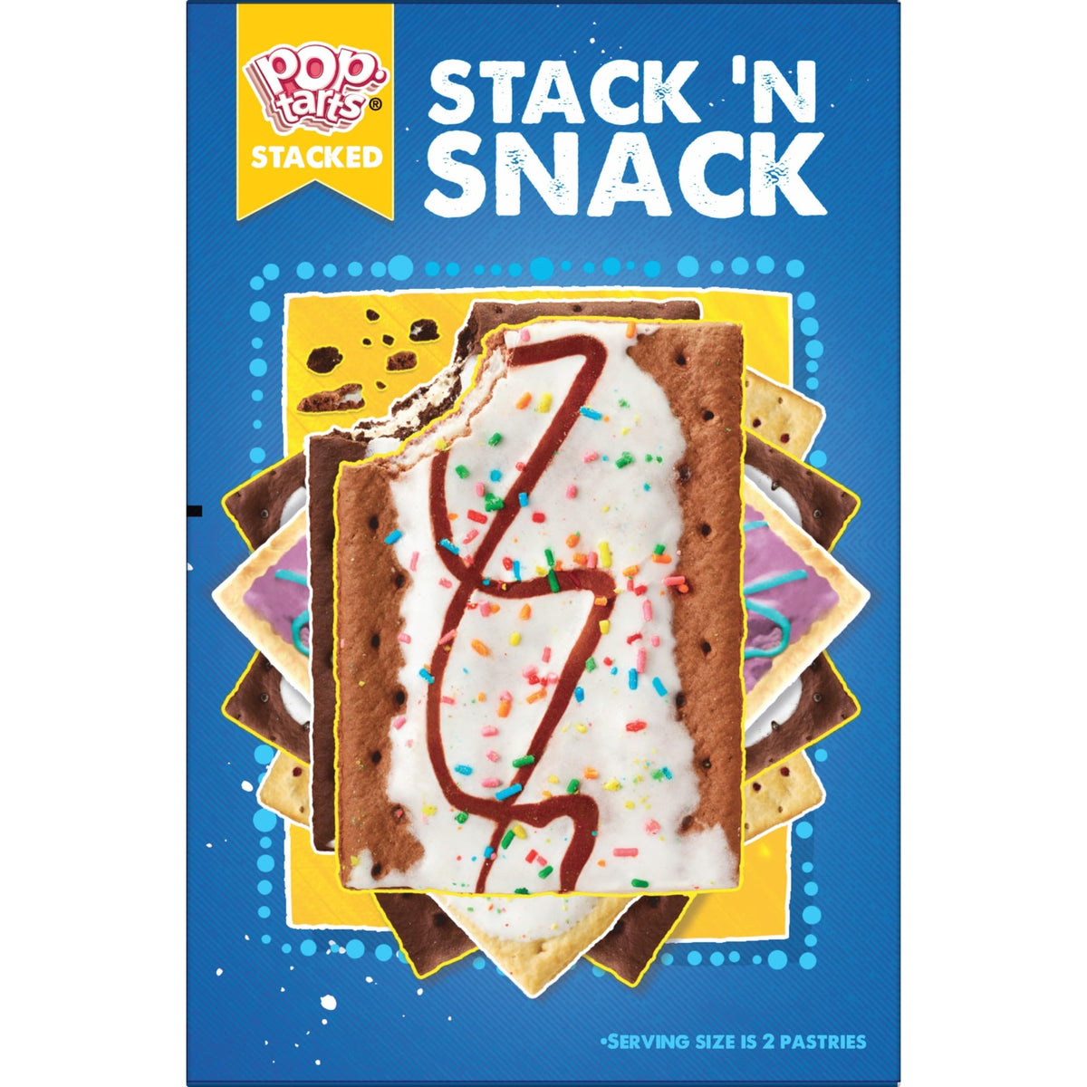Pop-Tarts Unfrosted Blueberry case contains 96 pastries and 48 packs for freshness.