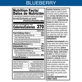 Pop-Tarts Unfrosted Blueberry in hand demonstrates quick grab-and-go breakfast convenience.