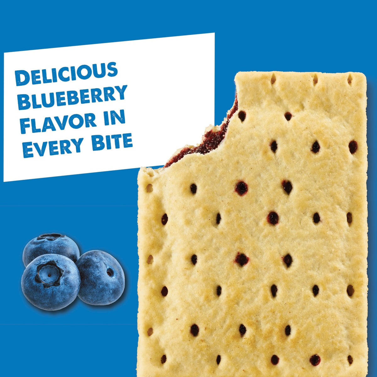 Pop-Tarts Unfrosted Blueberry microwave-ready pastries offer fast warming for busy mornings.