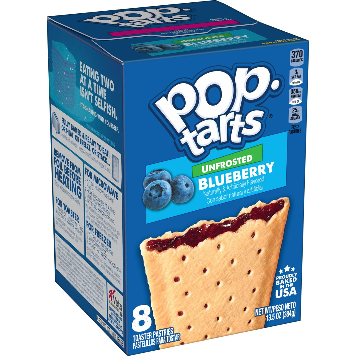 Pop-Tarts Unfrosted Blueberry gift-pack friendly snack for care packages.