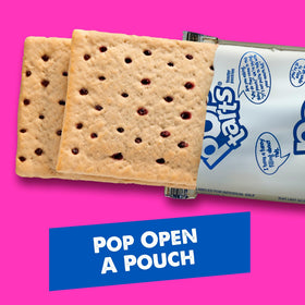 Pop-Tarts Unfrosted Blueberry pantry-friendly snacks keep kids content at school.