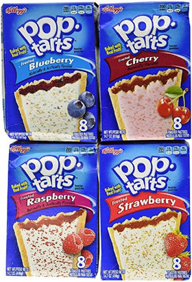 Pop-Tarts Variety Pack strawberry frosted boxes for quick, convenient breakfasts.
