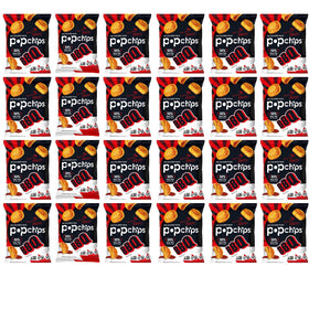 popchips BBQ potato chips front view in multi-pack ready for sharing