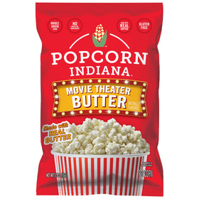 Popcorn Indiana Movie Theater Butter 6-pack display, ideal for sharing during movie night