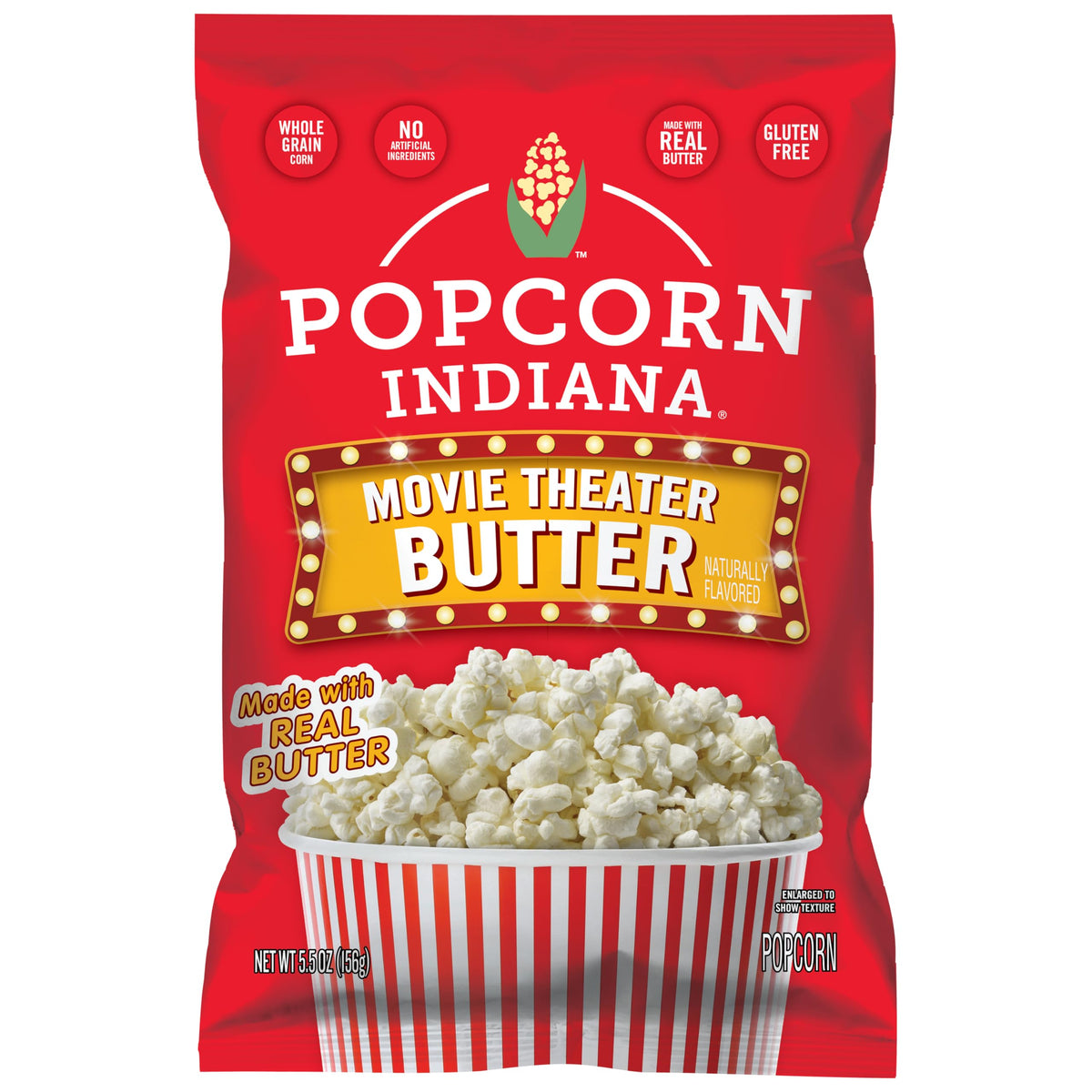 Popcorn Indiana Movie Theater Butter bags for quick movie night snacking.