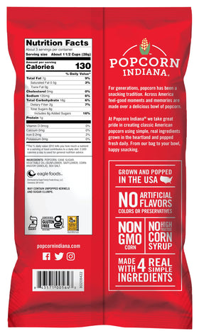 Popcorn Indiana Movie Theater Butter uses USA-grown ingredients for simple flavor