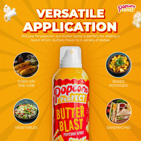 Popcorn Perfect popcorn-machine usage with even coating on kernels.