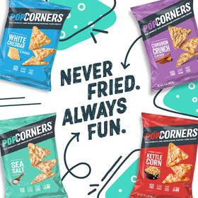 Gluten-free and Non-GMO Verified seal on PopCorners packaging.
