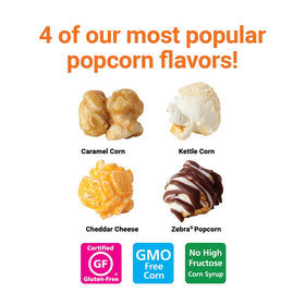Popcornopolis Caramel Cone Pack—sweet treat perfect for parties and movie nights.