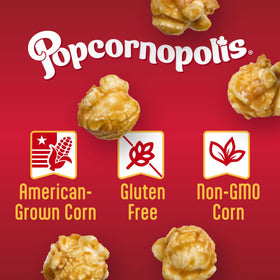 Popcornopolis individual snack bags provide easy lunchbox treats.