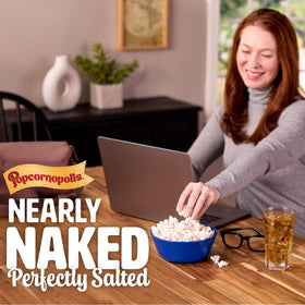 Gluten-free label on Popcornopolis Nearly Naked bag for dietary confidence