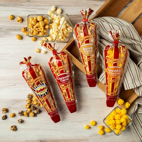 Popcornopolis non-GMO American corn cone emphasizes clean ingredients