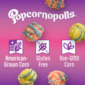 Popcornopolis Unicorn on-the-go single-serve bag for quick snacking.