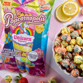 Popcornopolis Unicorn uses premium American-grown corn for crisp crunch.