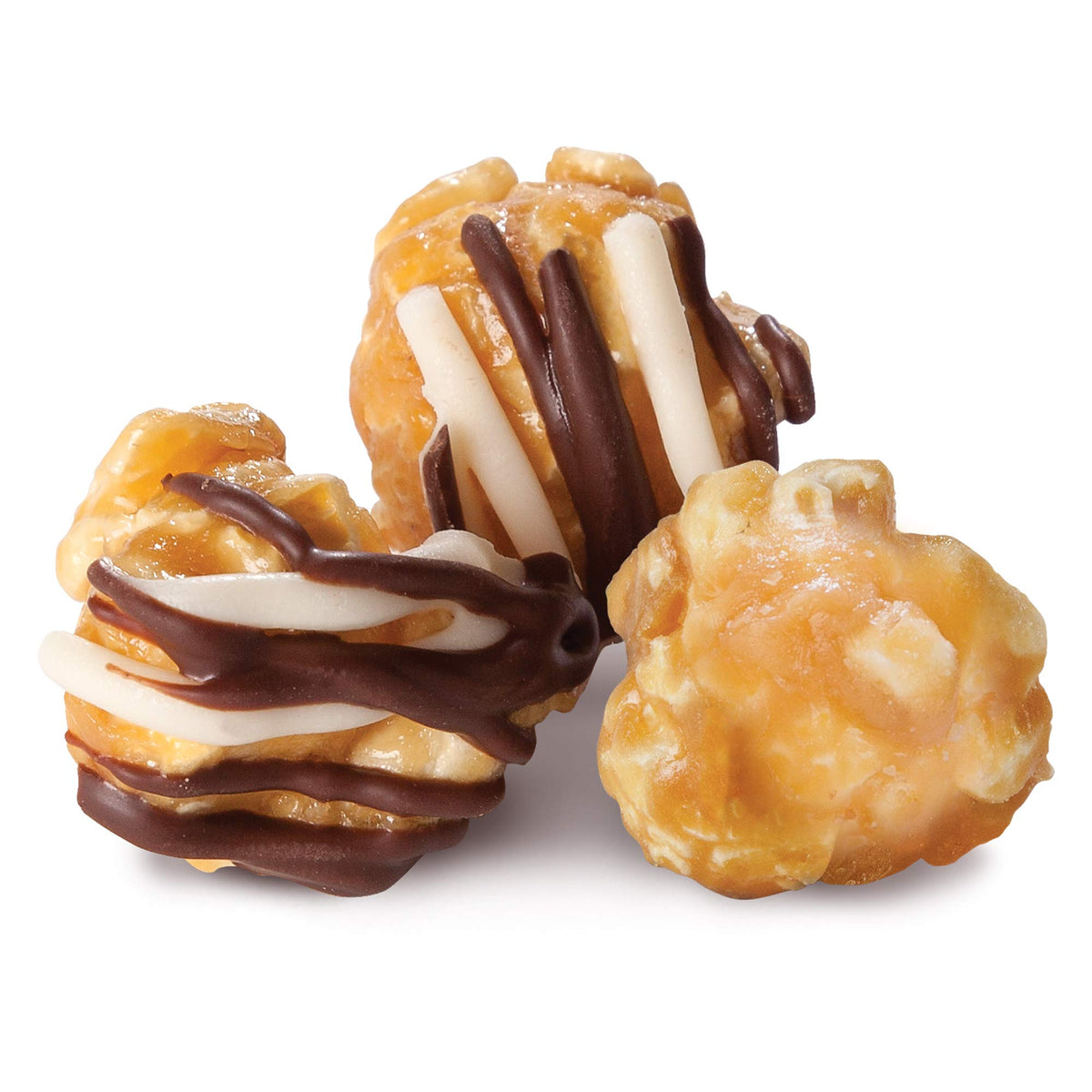 Popcornopolis Zebra chocolate-dots add festive crunch and dessert-like contrast.