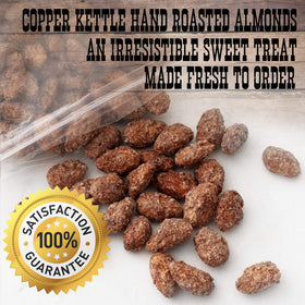 Crunchy roasted almonds with cinnamon glaze from Pop'N Popcorn, a flavorful crunch.
