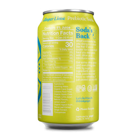 Poppi Ginger Lime bottle pour into glass with crisp, flavorful sparkle