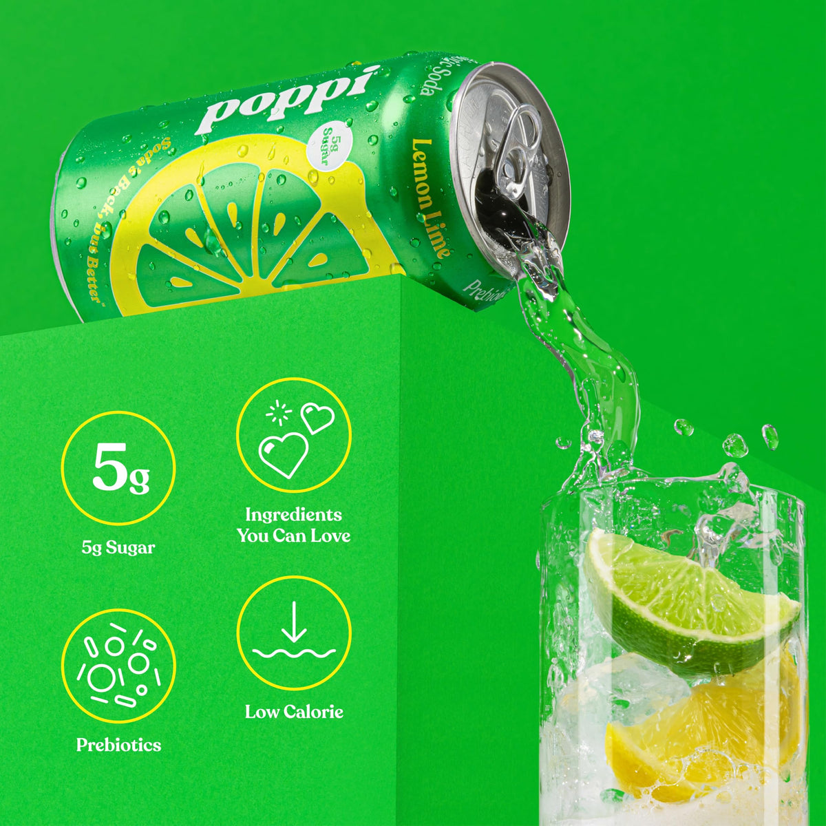 Poppi Orange Cream can delivers a creamy citrus twist with refreshing finish