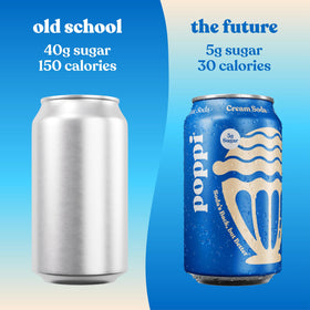 Poppi packaging variation label shows consistent branding across flavors.
