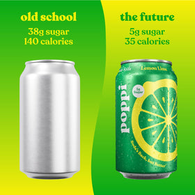 Poppi Cream Soda flavor bottle features smooth fizz and balanced sweetness.