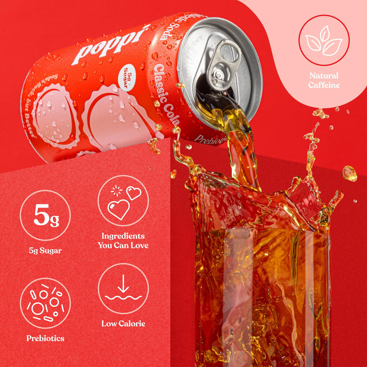 Poppi Doc Pop can, versatile prebiotic soda ideal as a mixer