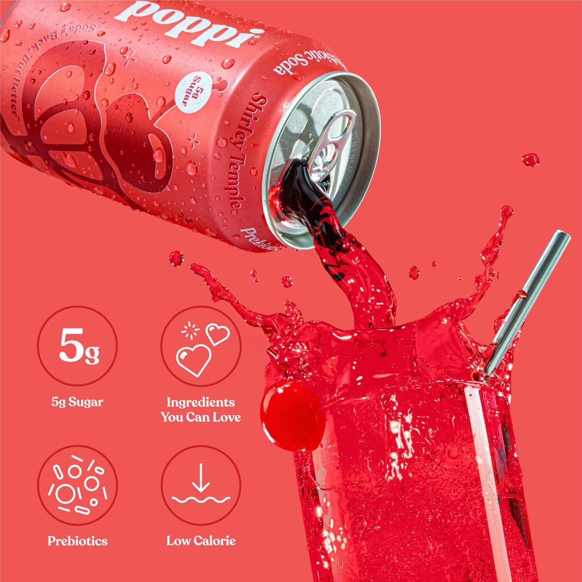 Poppi Lemon Lime flavor can brings a crisp, refreshing lift.