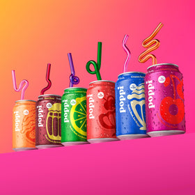 Poppi Orange Cream flavor bottle delivers a bright, zesty moment.