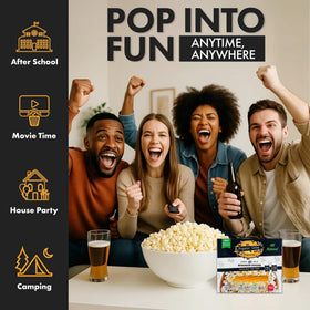 Poppin Cobs on-the-cob popcorn boosts movie-night fun and nostalgia.