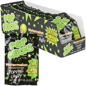 Pop Rocks Watermelon bag front view, ideal party snack.