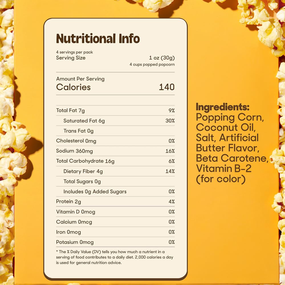 POPSMITH butter-flavored coconut oil bottle adds theater richness to popcorn.