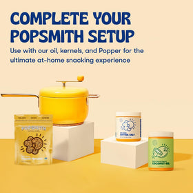 POPSMITH easy-to-use shaker-style seasoning for quick popcorn.