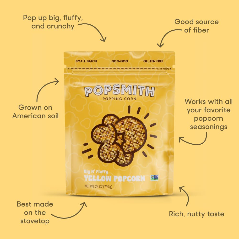 PopSmith stovetop popcorn machine in action for fresh popcorn at home.