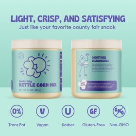 POPSMITH vegan gluten-free label communicates clean plant-based snack options.