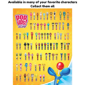 POPUPS! LOLLIPOP soccer ball holder featuring assorted flavors for kids.