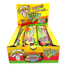 POPUPS! LOLLIPOP Warheads tropical sour taffy bars in a box for sharing