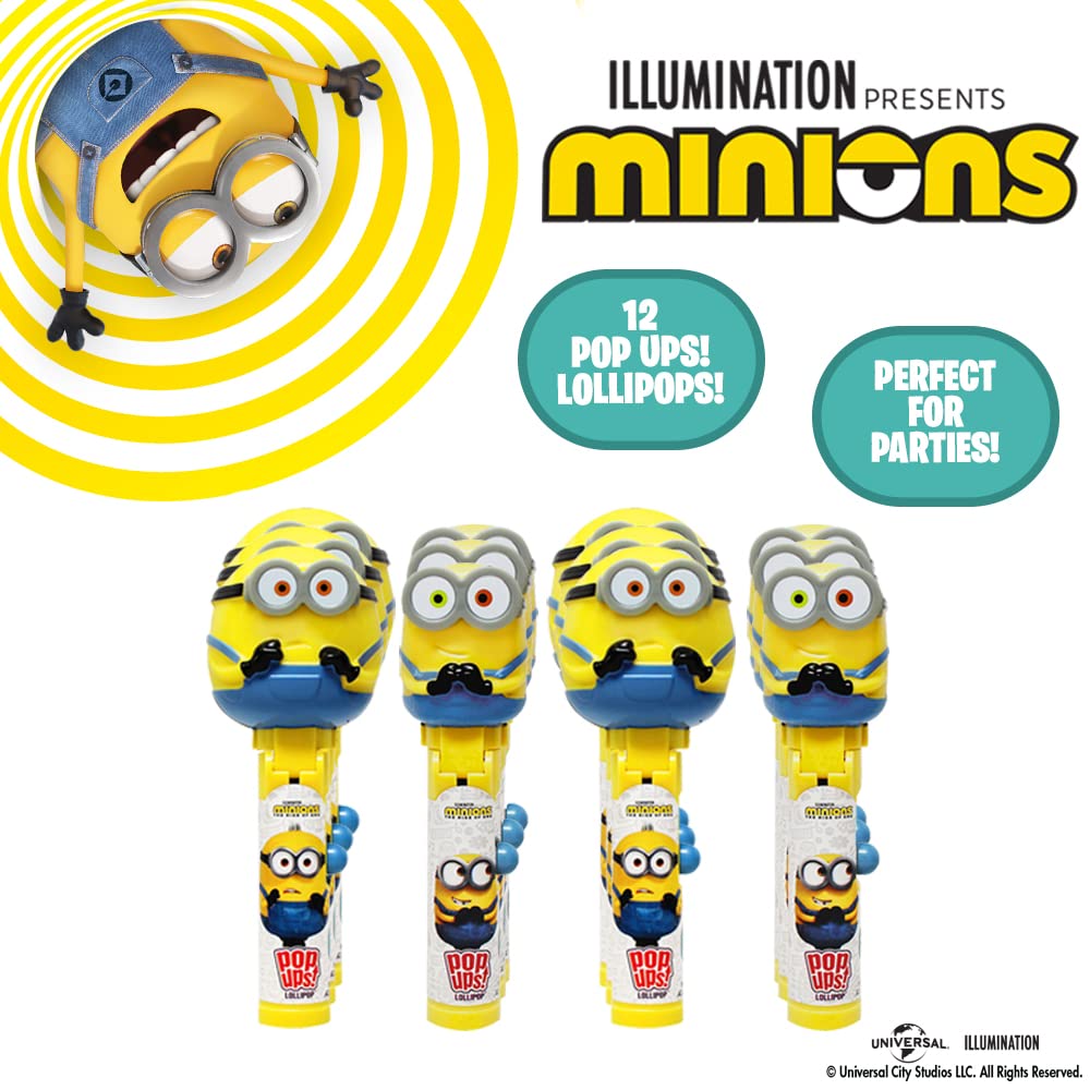 POPUPS! Lollipops Minions holder closed-case keeps candy safe and clean.