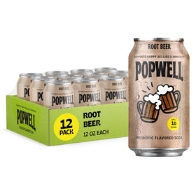 Popwell Root Beer bottle front view highlighting bold flavor for everyday enjoyment