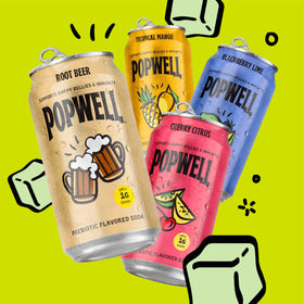 Popwell Root Beer being poured into a glass for a smooth, spicy sensory experience
