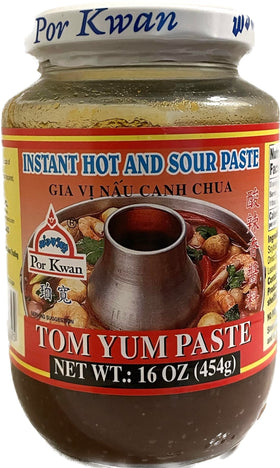 Por Kwan Tom Yum Paste bottle ready for quick Thai flavor.
