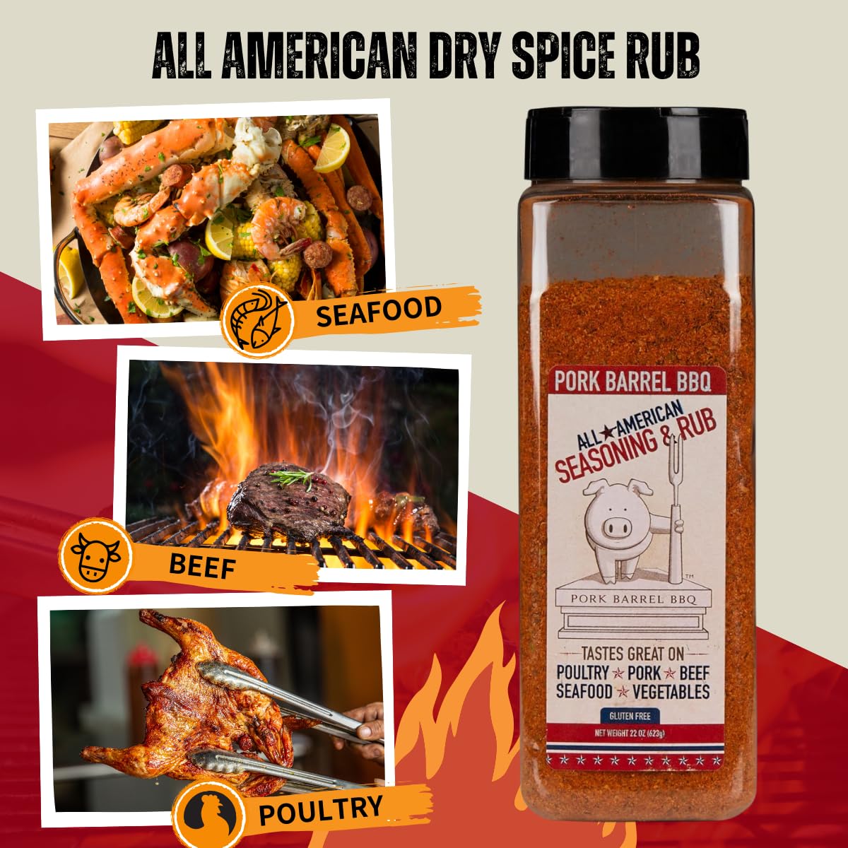 Pork Barrel BBQ All American Seasoning on beef brisket adds depth