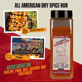 Pork Barrel BBQ All American Seasoning on chicken wings delivers even seasoning