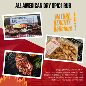 Pork Barrel BBQ All American Seasoning ready for grilling on the grill