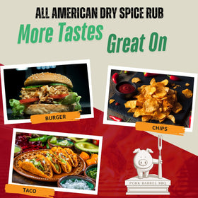 Pork Barrel BBQ All American Seasoning on pork chops brings a savory crust