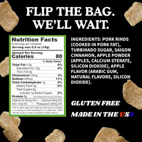 Pork King Good Appley Cinnamon packaging inside view for pantry stocking.