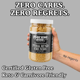 Pork King Good crumbs used in frying for a crisp crust.