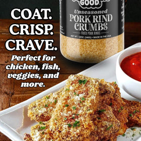 Pork King Good breadcrumb substitute for pizza crusts and more.