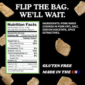 Pork King Good dill pickle pork rinds with USDA seal, quality you can trust.
