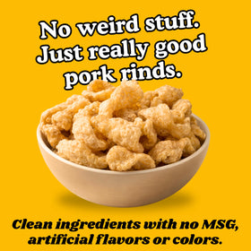 Pork King Good Nacho Cheddar flavor dust suggests nacho cheese notes